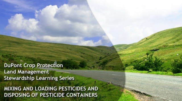 Mixing and Loading Pesticides and Disposing of Pesticide Containers