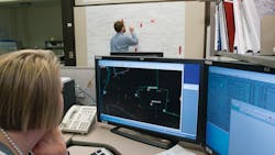 removal of pins from the paper map in the distribution operations center removal of pins from the paper map in the distribution operations center