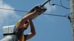 Installation of 900 LED street lights in Asheville&apos;s River District and Kenilworth.