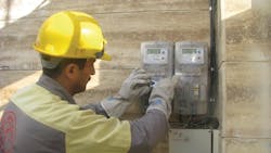 Meter installation on part of the underground 400V network Meter installation on part of the underground 400V network