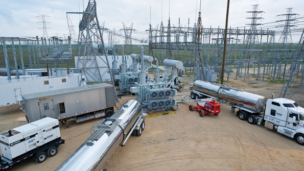 CenterPoint Energy participates in a recovery transformer installation drill