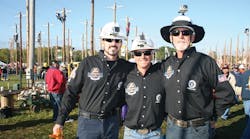 The journeyman team from Local 47 out of Riverside, California, wore GoPro cameras on their hard hats to record their performance at the rodeo.
