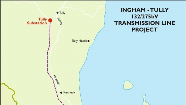 Powerlink New Ingham to Tully 275kV Line Completed