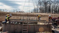 Micropiles Installed in New Jersey Wetland Micropiles Installed in New Jersey Wetland