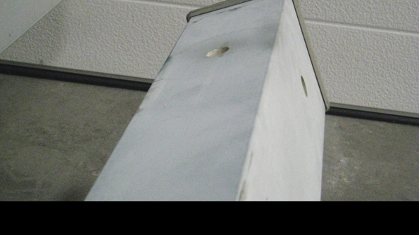 aged fiberglass crossarm