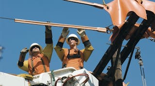 The line contractors belonging to the ET&amp;D Partnership require their linemen to regularly inspect their personal protection equipment.