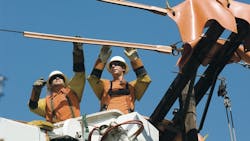 The line contractors belonging to the ETampD Partnership require their linemen to regularly inspect their personal protection equipment The line contractors belonging to the ETampD Partnership require their linemen to regularly inspect their personal protection equipment