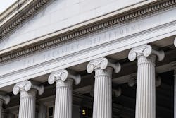 The Treasury Building, which houses the U.S. treasury department, in Washington, D.C. The Treasury Building, which houses the U.S. treasury department, in Washington, D.C.
