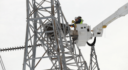 Met-Ed workers remove osprey nest from substation Met-Ed workers remove osprey nest from substation