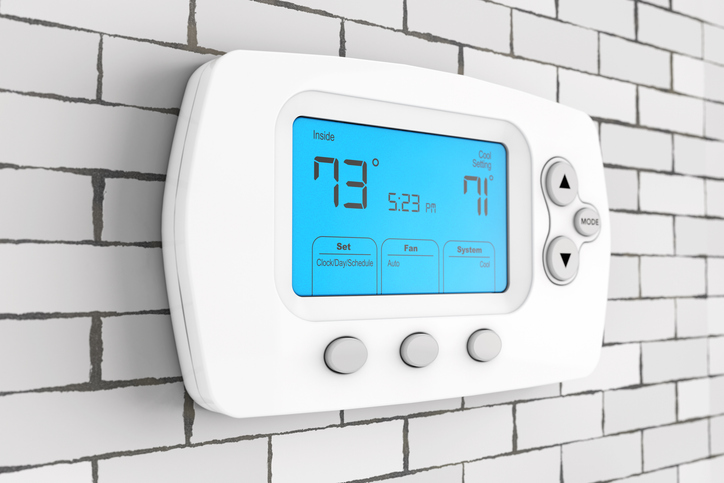 A representational image of a thermostat