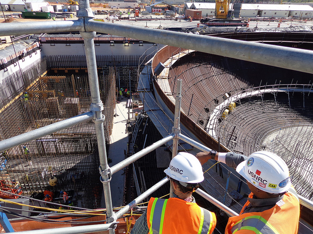 Vogtle Unit 3 liquid processing tanks inside reactor building