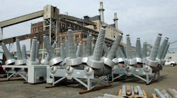 Two new 230 kilovolt circuit breakers of the type pictured here are among the additions to be made during the Rocktown Substation expansion.