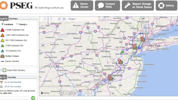 PSE&G Outage Map Helps Customers Navigate Stormy Weather  T&D World