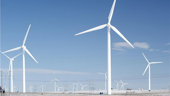 Turbines at a wind farm