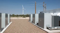 Utilities require wind farms to replace any VARs consumed at their interconnection point. Thanks to reactive compensating technology like S&amp;C Electric&rsquo;s PureWave DSTATCOM, this is easily accomplished. Each S&amp;C inverter section can provide up to 3.3 MVAr of compensation. Photo by Gene Wolf.