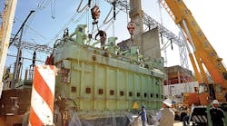 Edenor crews perform major on-site repair tasks on a 300-MVA transformer.