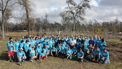 During the Arbor Day planting in MacGregor Park, 68 CenterPoint Energy volunteers planted 1,200 trees.