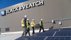Black &amp; Veatch&rsquo;s microgrid system includes rooftop solar photovoltaic panel groups.
