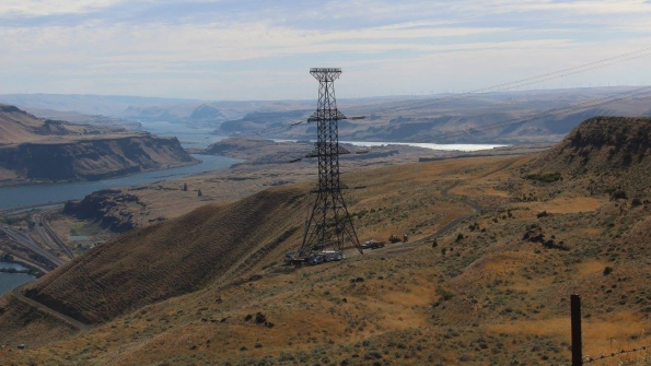 The new line will provide another path for power to cross between Oregon and Washington Most importantly it will bring added capacity to an area that has seen rapid growth in renewable resources seen in the background and has become a hot spot for energy intensive data centers