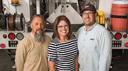 Rachel Mu&ntilde;oz is the proud mother of four sons, all of whom work for Salt River Project. Rachel has worked for SRP for 35 years. Her son J.D. (left) is a journeyman lineman, and her son Alex (right) is in the line apprenticeship program.