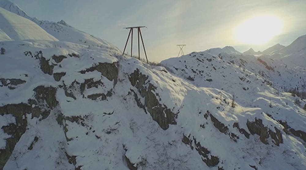 The heaviest tower, known as the swing set, must be removed from Thompson Pass to avoid future avalanche outages.