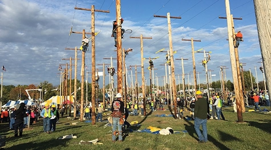 At the 2015 International Lineman&rsquo;s Rodeo, the journeymen teams worked carefully and quickly to complete tasks with the fastest times and the least number of deductions. Meanwhile, the volunteer judges scored their performance during the events.