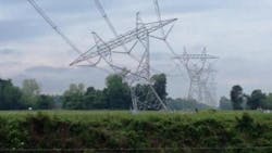 500kV transmission tower in Plaquemine brought to its knees by mother nature 500kV transmission tower in Plaquemine brought to its knees by mother nature