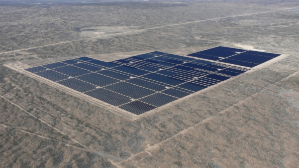 The Barilla Solar Project in West Texas is an example of the utilityscale solar installations helping to fuel the growing interest in solar power Photo courtesy First Solar Inc PRNewsFotoTXU Energy