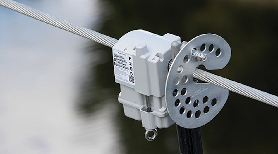 This optional ArcShield shown with the Sentient MM3 sensor will protect the sensor from traveling arcs that could destroy sensitive electronics. The FPL service area is in the highest lightning activity area in the United States, so this protection is a vital component of the infrastructure.