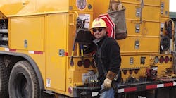 Ruben Diaz, a crew coordinator for the north service center, wears FR clothing to protect himself from arc flash hazards in the field and comply with company regulations.