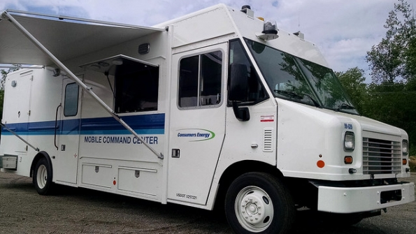 Consumers Energy has developed two new specially equipped vehicles to help keep its safety promise to Michigan The two mobile command centers were designed and outfitted to respond to any localized emergency the energy provider may face as well as to support widespread storm restoration work