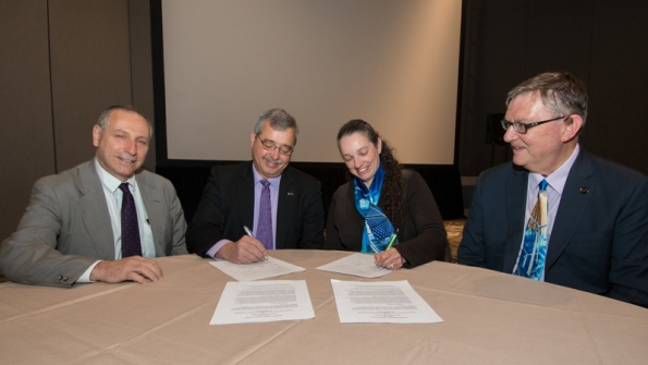 Joseph Paladino Technical Advisor Office of Electricity Delivery and Energy Reliability US Department of Energy with Patrick Ryan Patricia A Hoffman and Damir Novosel IEEE PES President