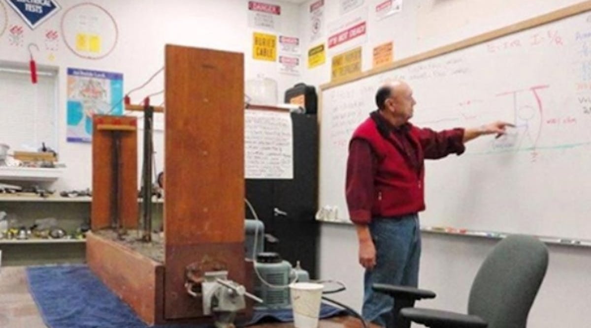 Haven teaches lessons on everything from lightning protection to helicopter hazards, but he has become best known for his grounding classes using the famous dirt box teaching tool he invented in the early 1970s. &NegativeMediumSpace;