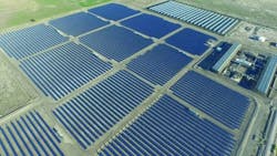 Aerial view of Enel Green Power North Americas Stillwater plant in Fallon Nevada the first triple hybrid renewable energy plant Courtesy of Enel Green Power North America Inc Aerial view of Enel Green Power North Americas Stillwater plant in Fallon Nevada the first triple hybrid renewable energy plant Courtesy of Enel Green Power North America Inc