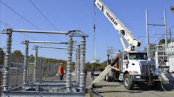 Along with the circuit breaker, special disconnection switches also were installed at the East Windsor Substation.
