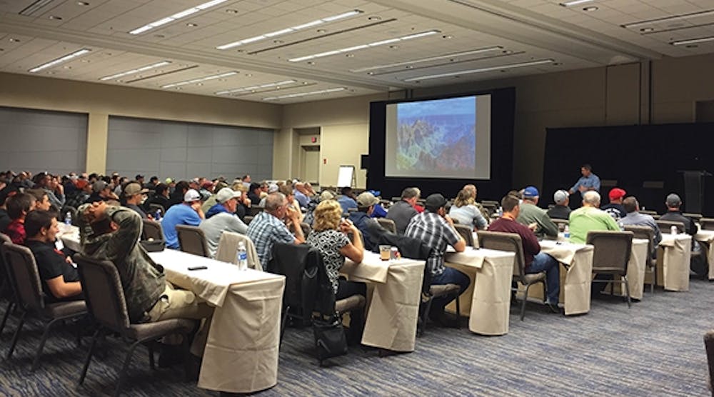 Linemen packed a conference room at the convention center for a day-and-a-half safety conference preceding the 2016 Lineman&rsquo;s Expo and Rodeo.