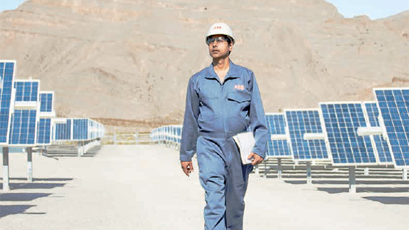 From source to socket ABB worker in PV field