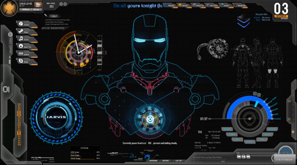 Tdworld 5291 Iron Man Jarvis Desktop Interface