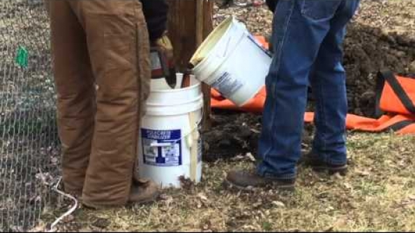 How to Set a Pole with Expanding Foam T&D World