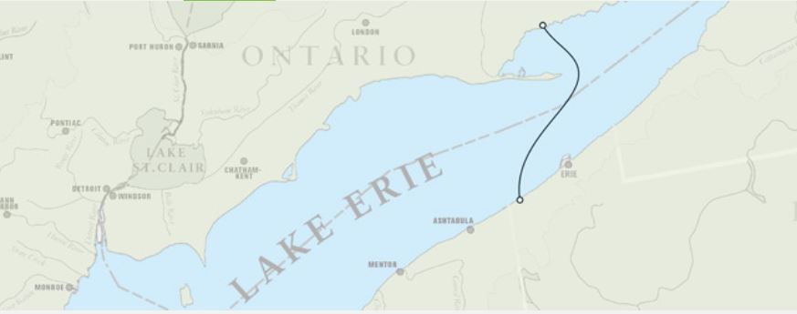 Lake Erie connector route