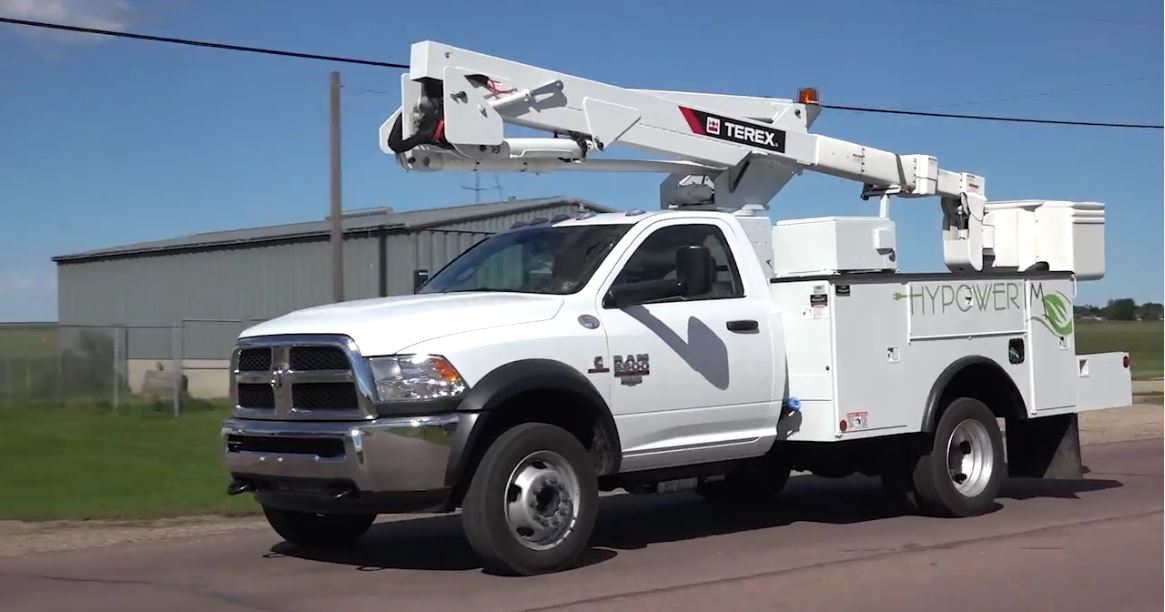hybrid bucket truck