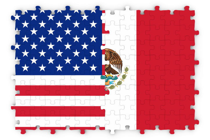 US Mexico flag puzzle