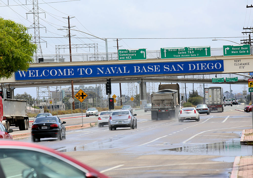 San Diego naval base entrance