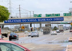 San Diego naval base entrance San Diego naval base entrance