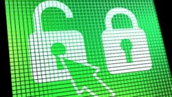 locks on a screen locks on a screen