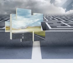 maze and clear sky maze and clear sky