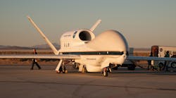 NASA provided NOAA with the Global Hawk drone to fly into hurricanes and gather storm data. The drone can monitor a storm&rsquo;s strength and other physical properties normally performed by manned aircraft.