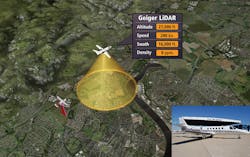Geiger-mode LiDAR is mounted on high-altitude, fast-moving fixed-wing aircraft. It is a totally different approach than the old-school liner LiDAR and provides more data than ever before.