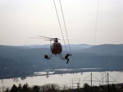 Access to transmission lines in environmentally sensitive areas and maintenance outages are not a problem when the work takes place from a helicopter.