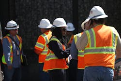 PG&E workers at substation fire PG&E workers at substation fire